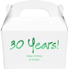 Studio Milestone Year Gable Favor Boxes