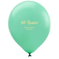 Studio Milestone Year Latex Balloons