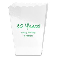 Studio Milestone Year Mini Popcorn Boxes