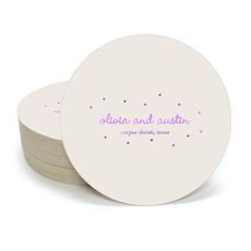 Sweet Little Stars Round Coasters
