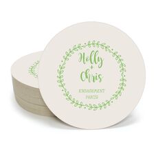Sweet Wreath Round Coasters