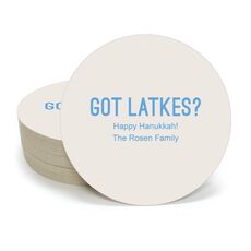 Got Latkes Round Coasters