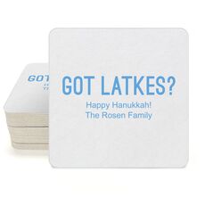 Got Latkes Square Coasters