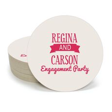 Celebration Couple Round Coasters