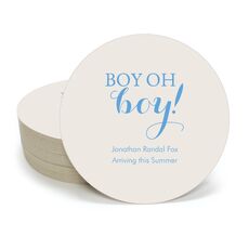 Boy Oh Boy Round Coasters