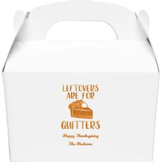 Thanksgiving Leftovers Gable Favor Boxes