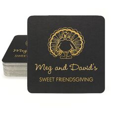 Friendsgiving Square Coasters