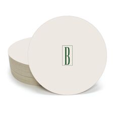 Contempo Monogram Round Coasters