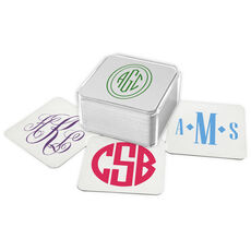 Design Your Own Monogram Square Coasters
