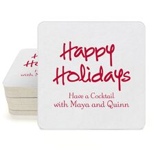 Studio Happy Holidays Square Coasters