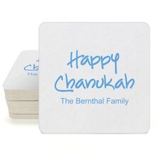 Studio Happy Chanukah Square Coasters