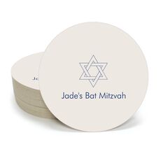 Interlocking Star of David Round Coasters