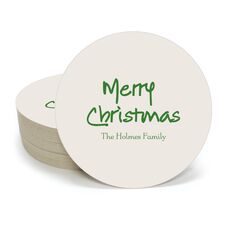 Studio Merry Christmas Round Coasters