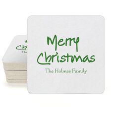 Studio Merry Christmas Square Coasters