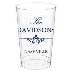 Fleur Bar Clear Plastic Cups