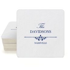 Fleur Bar Square Coasters