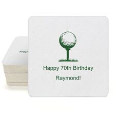 Golf Tee Square Coasters
