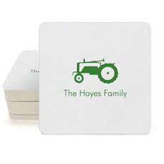 Tractor Square Coasters