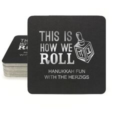 This Is How We Roll Square Coasters