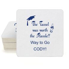 Tassel Hassle Square Coasters
