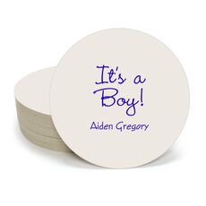 Sweet Baby Boy Round Coasters