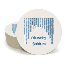 Stunning Streamers Round Coasters
