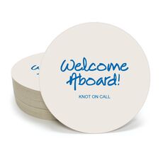 Studio Welcome Aboard Round Coasters