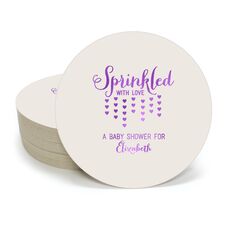 Sprinkled with Love Round Coasters