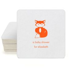 Little Fox Square Coasters