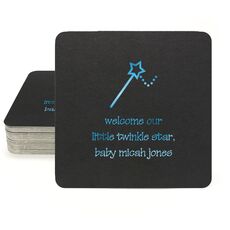 Magical Wand Square Coasters