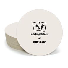 Mah Jong Tile Round Coasters