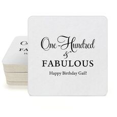 One Hundred & Fabulous Square Coasters