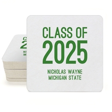 Proud Class of Graduation Square Coasters