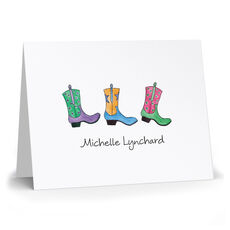 Bright Cowboy Folded Note Cards