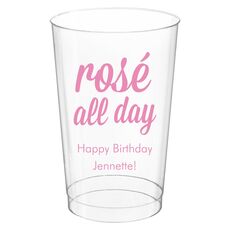 Rosé All Day Clear Plastic Cups