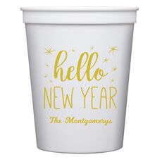 Hello New Year Stadium Cups