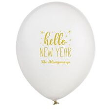 Hello New Year Latex Balloons
