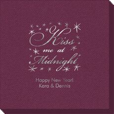 Kiss Me At Midnight Linen Like Napkins