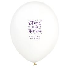 Cheers to the New Year Latex Balloons