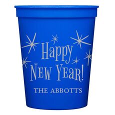 Radiant Happy New Year Stadium Cups