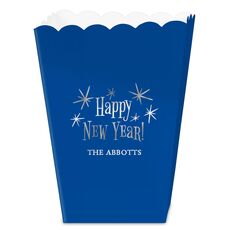 Radiant Happy New Year Mini Popcorn Boxes