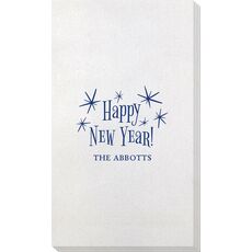Radiant Happy New Year Bamboo Luxe Guest Towels
