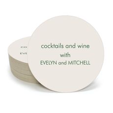 Your Personalized Round Coasters