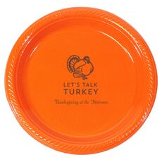 Let's Talk Turkey Plastic Plates