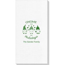 Gnome For The Holidays Deville Guest Towels