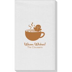 Warm Wishes Linen Like Guest Towels