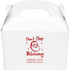 Don't Stop Believing Gable Favor Boxes