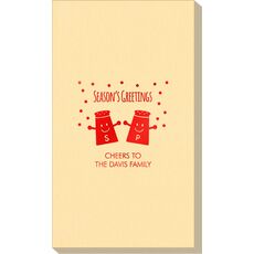 Season's Greetings Linen Like Guest Towels