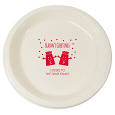 Season's Greetings Plastic Plates