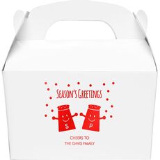 Season's Greetings Gable Favor Boxes